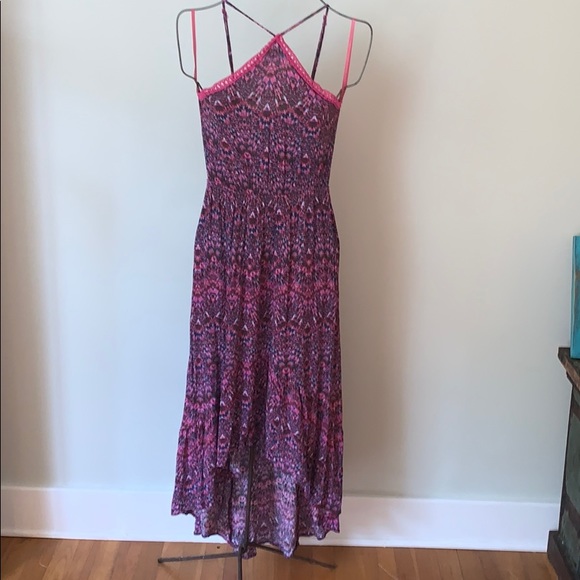 Dresses & Skirts - Boho style flowy dress with crochet trim various sizes.